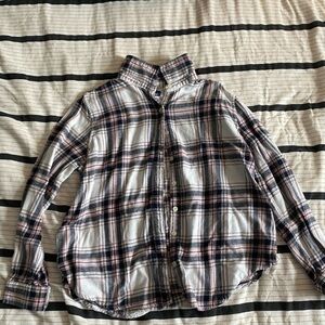 Pink Black & white Flannel